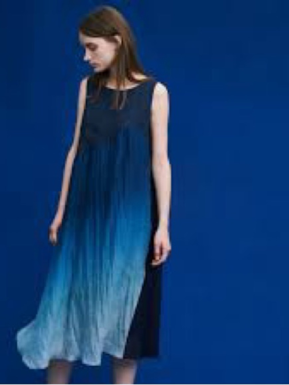 Pas de Calais Linen Midi Dress EUC